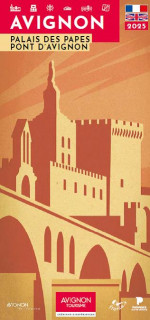 Papstpalast und die Brücke von Avignon (auf Französisch und auf Englisch)